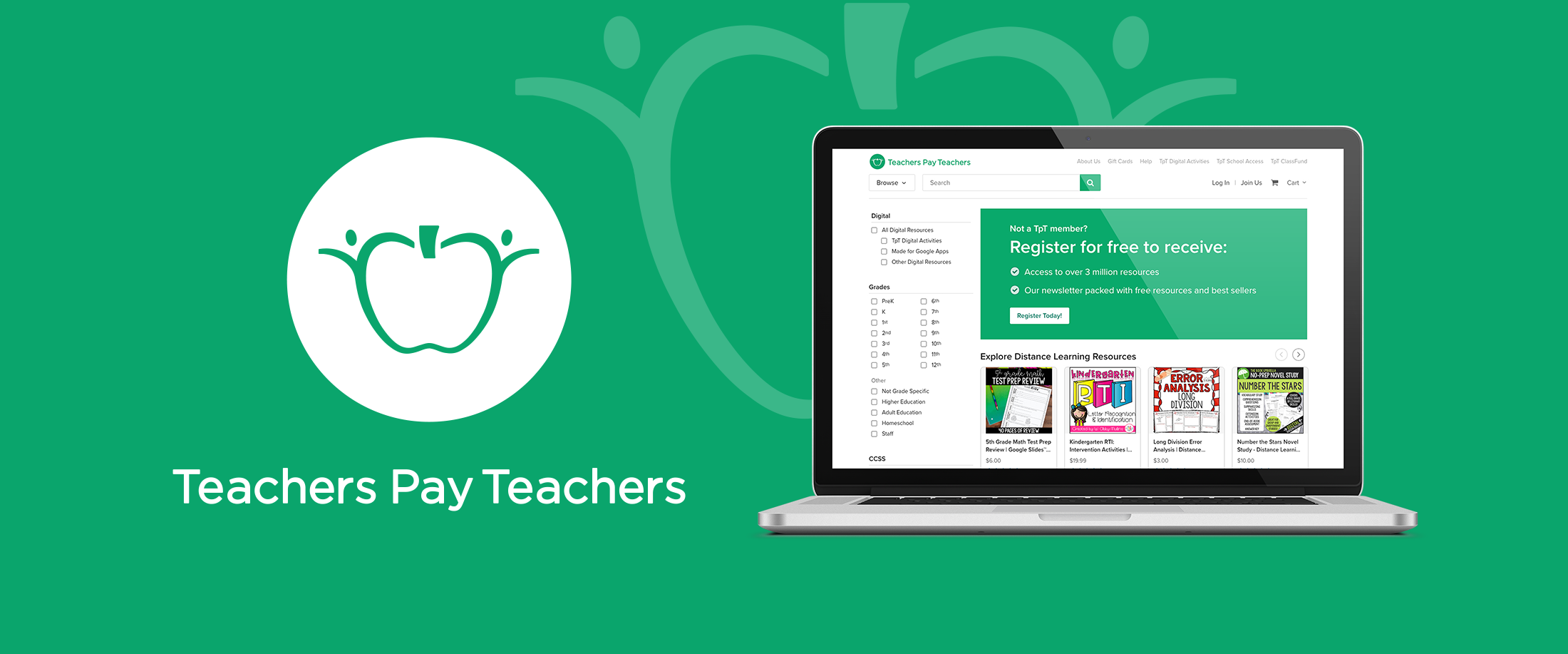 Teachers Pay Teacher banner