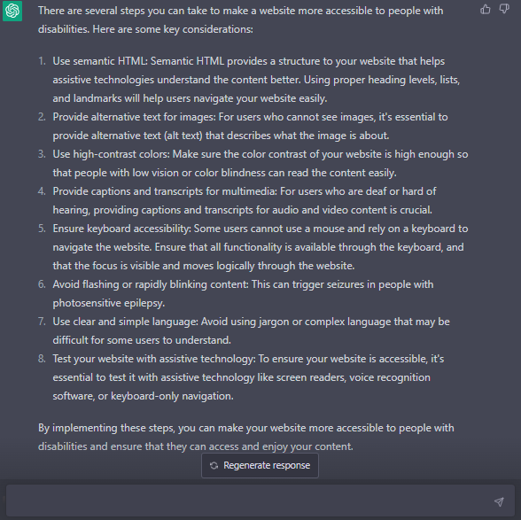 web development chatgpt prompts