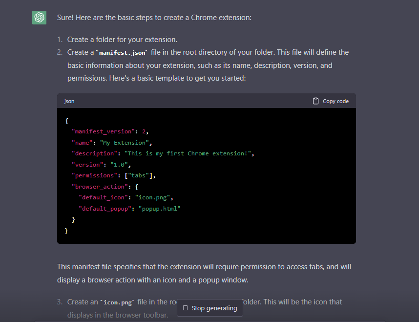 web development chatgpt prompts