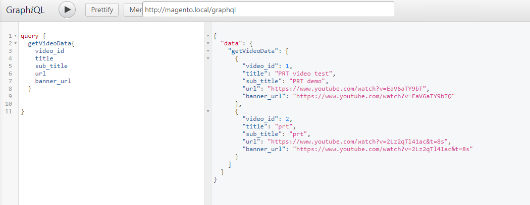 GraphQL in Magento Command Panel