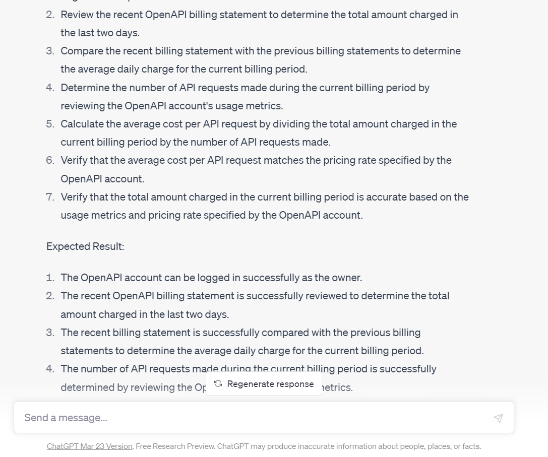 Using chatgpt for generating testcases (2nd part)