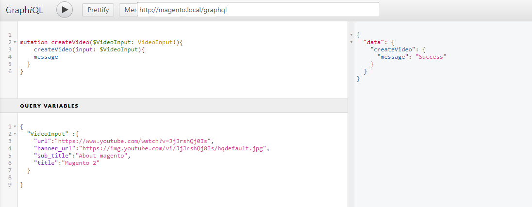 GraphQL in Magento Command Panel
