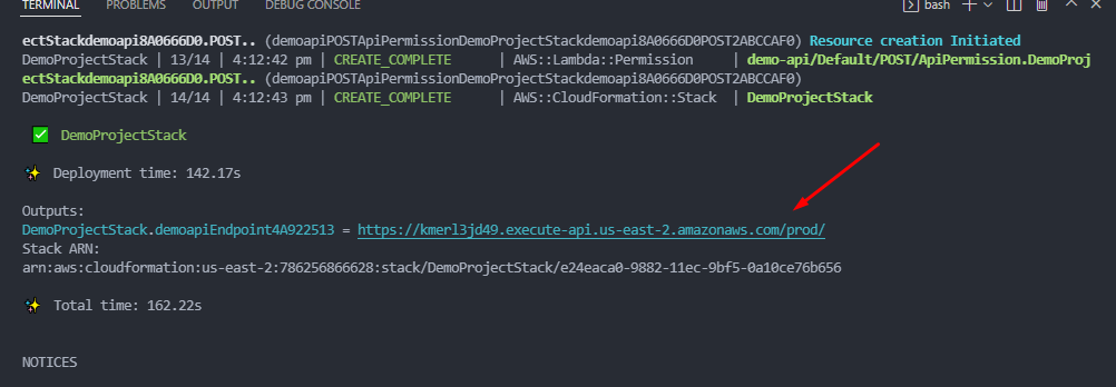 aws cdk wait for deployment