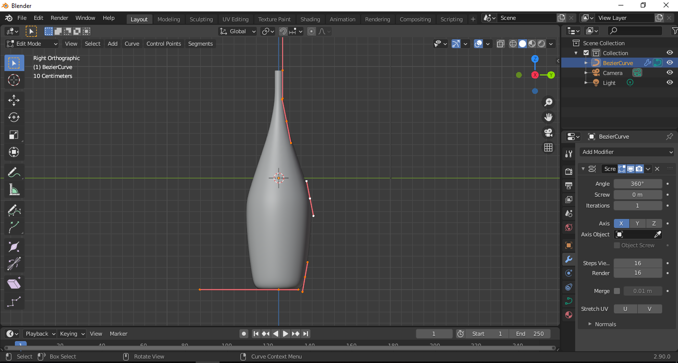  Using Curves to Create Vases in Blender 3D