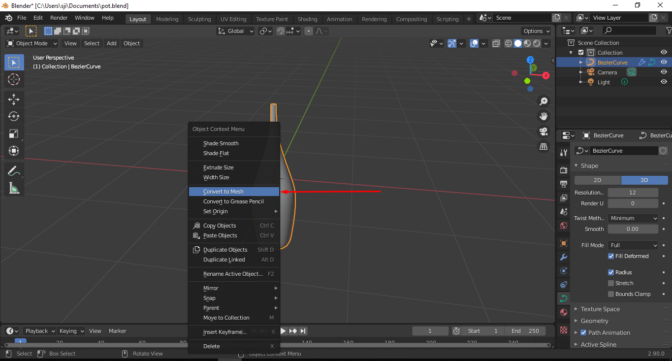  Using Curves to Create Vases in Blender 3D