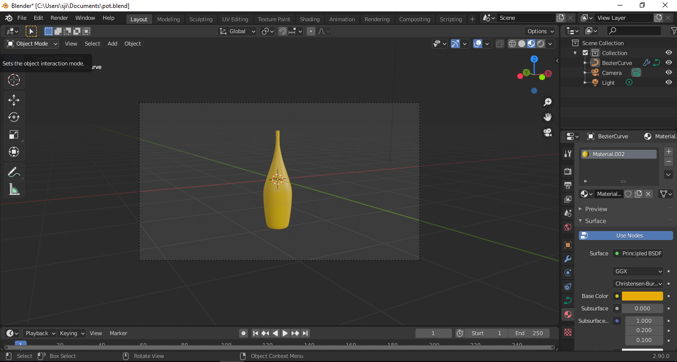  Using Curves to Create Vases in Blender 3D