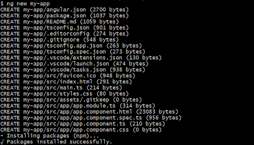 angular tailwindcss tutorial- creating angular project