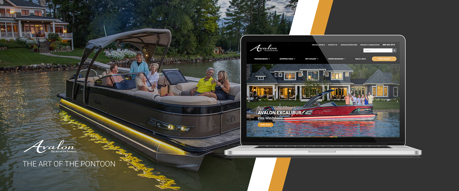 Avalon Pontoon Boats banner