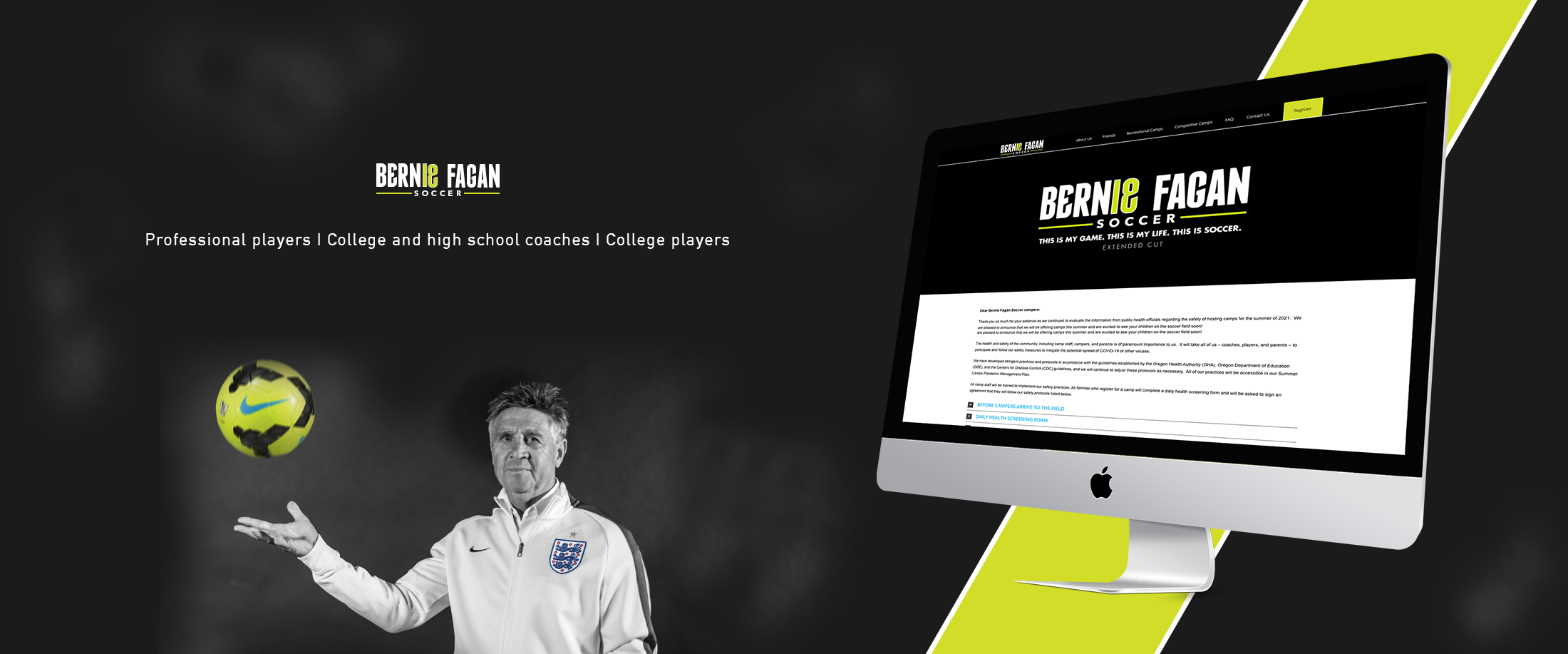 Bernie Fagan Soccer banner