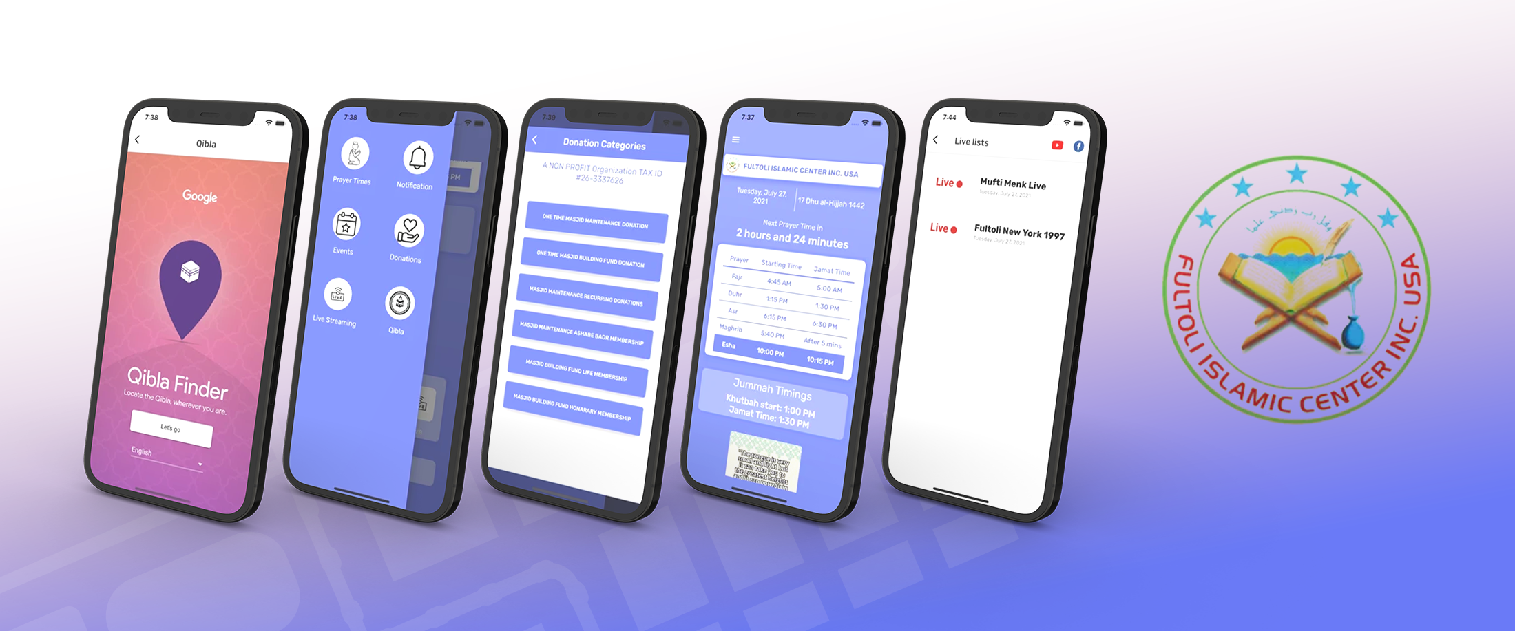 Fultoli Islamic Center App Banner